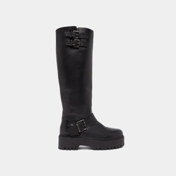 Women Bottes Sangles Et Semelles Crantes Black JONAK Boots Thighhigh Boots