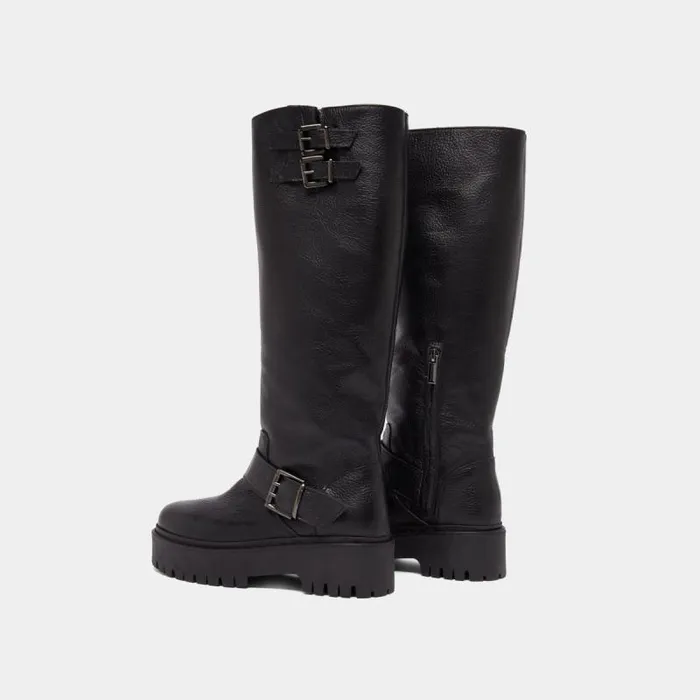 Women Bottes Sangles Et Semelles Crantes Black JONAK Boots Thighhigh Boots