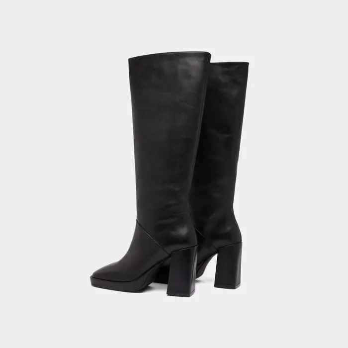 Women Bottes Talons Hauts Et Bouts Carrs Black JONAK Boots Thighhigh Boots