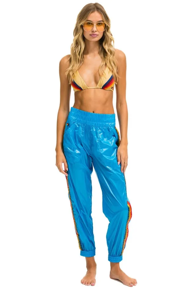 Women Bottoms Aviator Nation 5 STRIPE HI RISE WIND PANT 8211 DRESDEN Women Bottoms Aviator Nation 5 STRIPE HI RISE WIND PANT 8211 DRESDEN