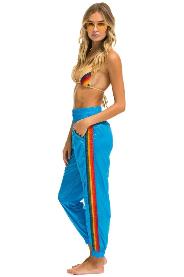 Women Bottoms Aviator Nation 5 STRIPE HI RISE WIND PANT 8211 DRESDEN Women Bottoms Aviator Nation 5 STRIPE HI RISE WIND PANT 8211 DRESDEN