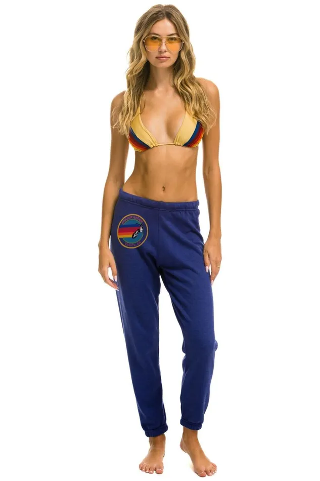 Women Bottoms Aviator Nation AVIATOR NATION SWEATPANTS 8211 PURPLE Women Bottoms Aviator Nation AVIATOR NATION SWEATPANTS 8211 PURPLE