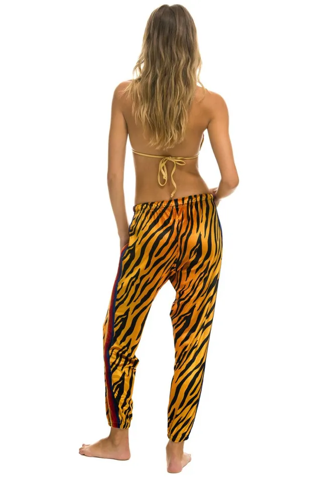 Women Bottoms Aviator Nation CLASSIC VELVET SWEATPANTS 8211 TIGER Women Bottoms Aviator Nation CLASSIC VELVET SWEATPANTS 8211 TIGER