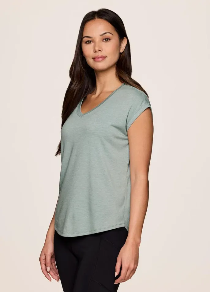 Women Breezy Hi Low Tee Sea Glass RBX Active TShirts