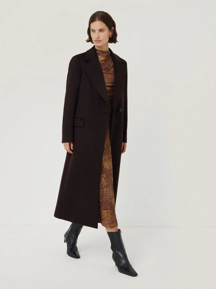 Women Brushed Bronze Draped Dress Bronze Jigsaw Party