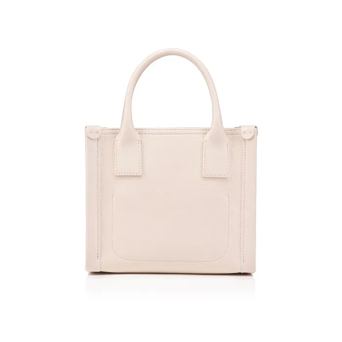 Women By My Side Mini Tote Bag 8211 Grained Calf Leather 8211 Leche Christian Louboutin Totes