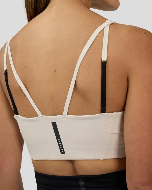 Women Castore Sports Bras WoFlow Training Low Impact Crop Sports Bra 8211 Beige