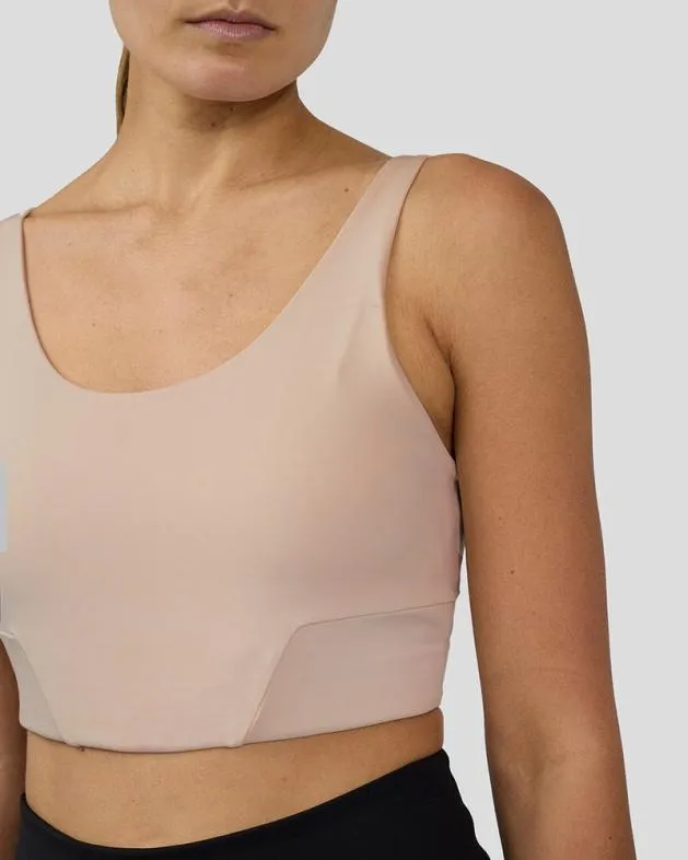 Women Castore Sports Bras WoFlow Training Low Impact Crop Sports Bra 8211 Beige