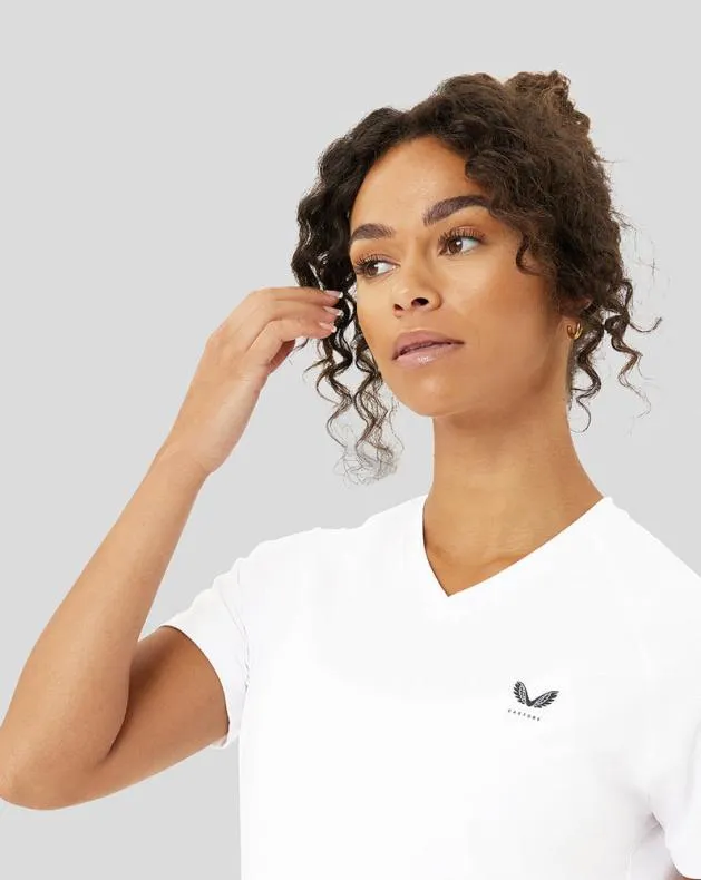 Women Castore Tops WoWhite Protek Training Tee