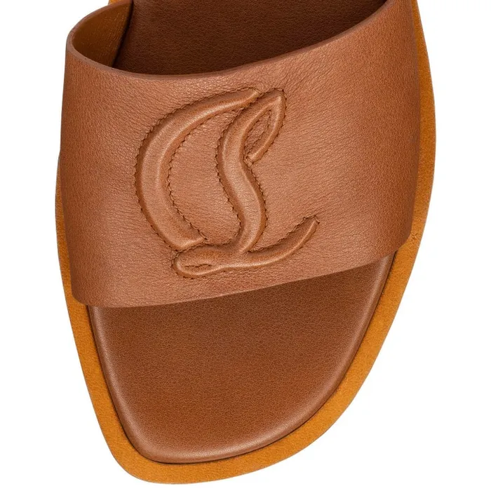 Women CL Mule Mules 8211 Calf Leather 8211 Cuoio Christian Louboutin Mules