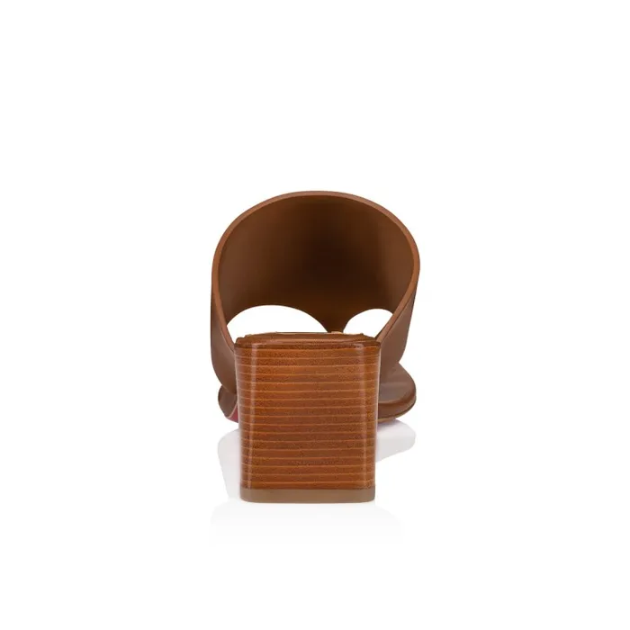 Women CL Tongamule 55 Mm Mules 8211 Calf Leather 8211 Cuoio Christian Louboutin Mules