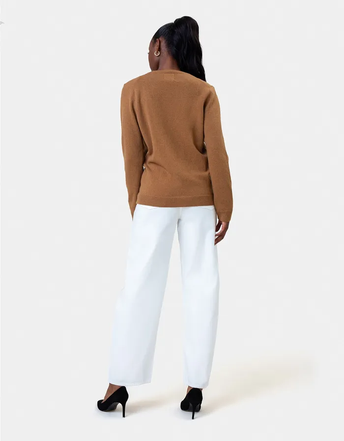 Women Classic Merino Wool Crew 8211 Dusty Olive Women Knit Sweaters Colorfulstandard