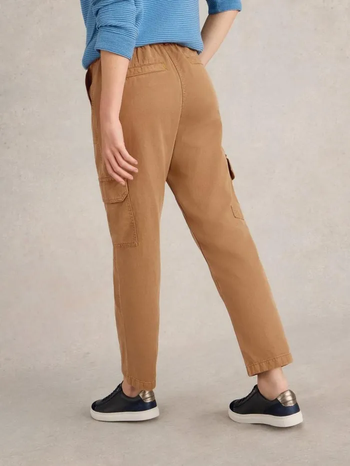 Women Clover Cargo Trouser Mid Tan White Stuff Trousers