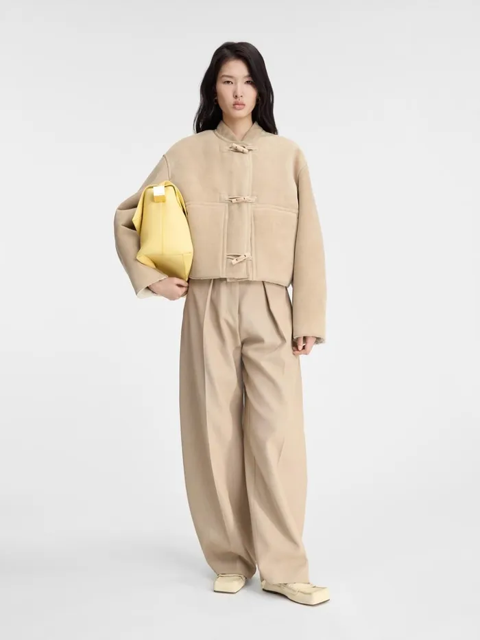 Women Coats and Jackets JACQUEMUS The Telo Jacket Light Beige