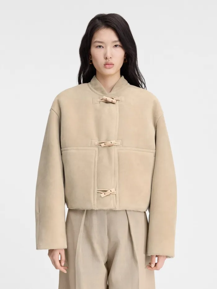 Women Coats and Jackets JACQUEMUS The Telo Jacket Light Beige Women Coats and Jackets JACQUEMUS The Telo Jacket Light Beige