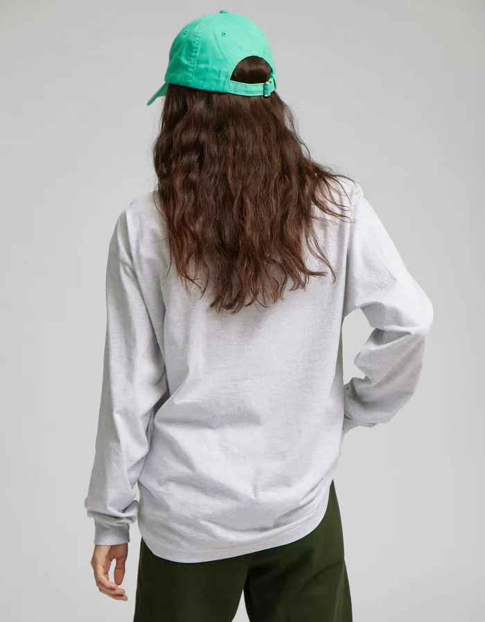 Women Colorfulstandard Oversized Organic LS TShirt 8211 Optical White Long Sleeve Tops