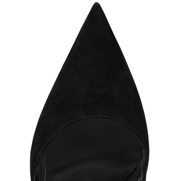 Women Condoroline 100 Mm Sling Back Pumps 8211 Veau Velours 8211 Black Christian Louboutin Pumps