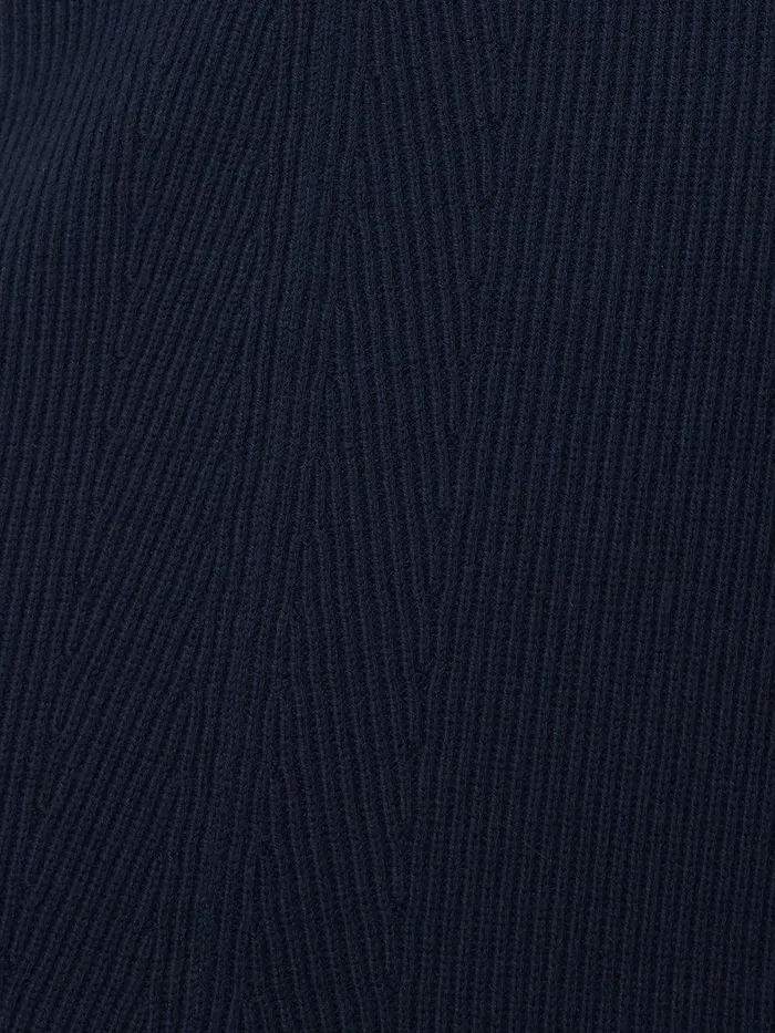 Women Cotton Blend Knitted Skirt Navy Jigsaw Knitwear and Cashmere