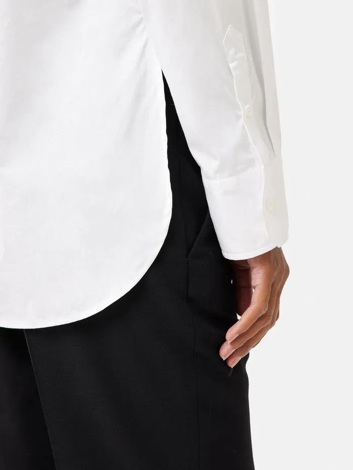 Women Cotton Poplin Shirt White Jigsaw Shirts and Tops