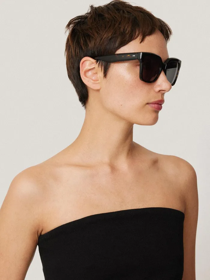 Women Crepe Ponte Jersey Strapless Top Black Jigsaw Party