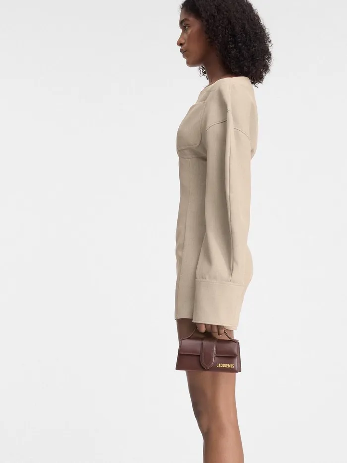Women Crossbody and Handbags JACQUEMUS The Bambino Brown Women Crossbody and Handbags JACQUEMUS The Bambino Brown