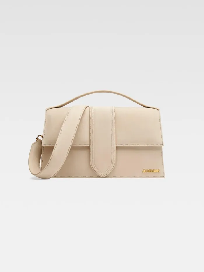 Women Crossbody and Handbags JACQUEMUS The Bambinou Dark Beige