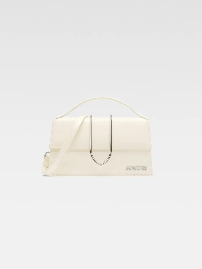 Women Crossbody and Handbags JACQUEMUS The Large Bambino Light Ivory