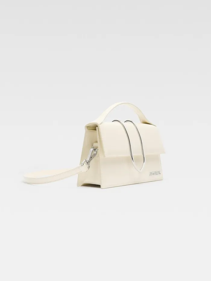 Women Crossbody and Handbags JACQUEMUS The Large Bambino Light Ivory Women Crossbody and Handbags JACQUEMUS The Large Bambino Light Ivory