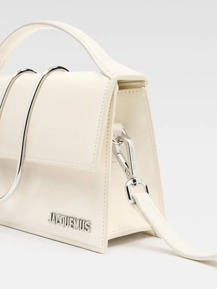 Women Crossbody and Handbags JACQUEMUS The Large Bambino Light Ivory Women Crossbody and Handbags JACQUEMUS The Large Bambino Light Ivory