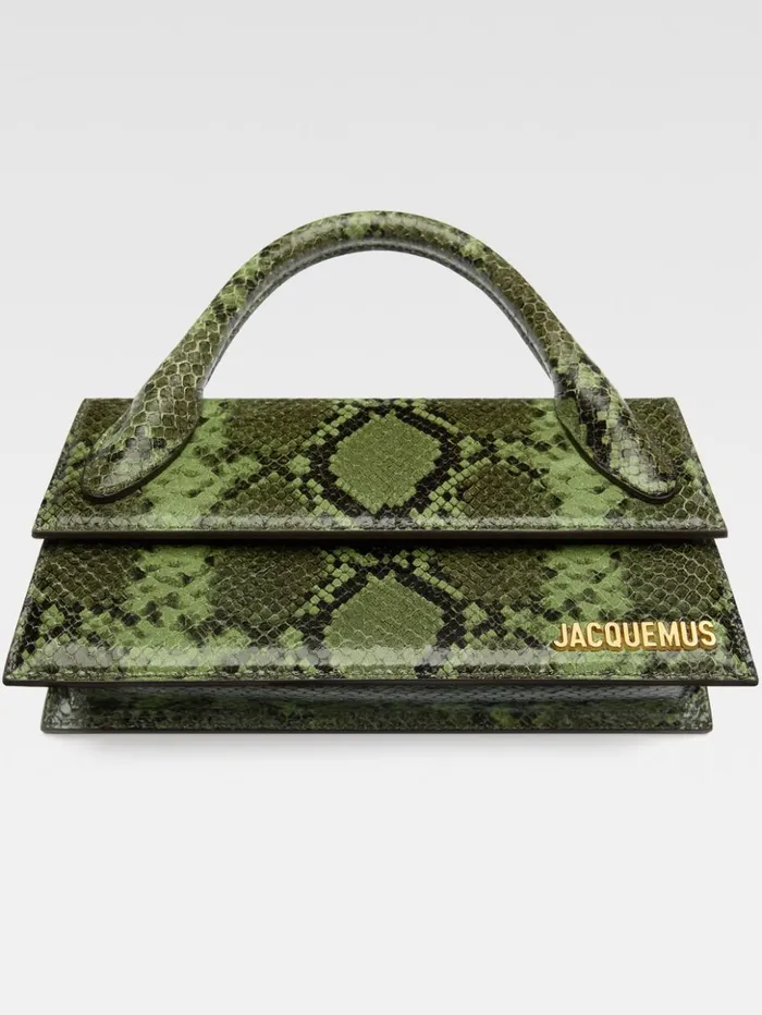 Women Crossbody and Handbags JACQUEMUS The Long Chiquito Green Women Crossbody and Handbags JACQUEMUS The Long Chiquito Green