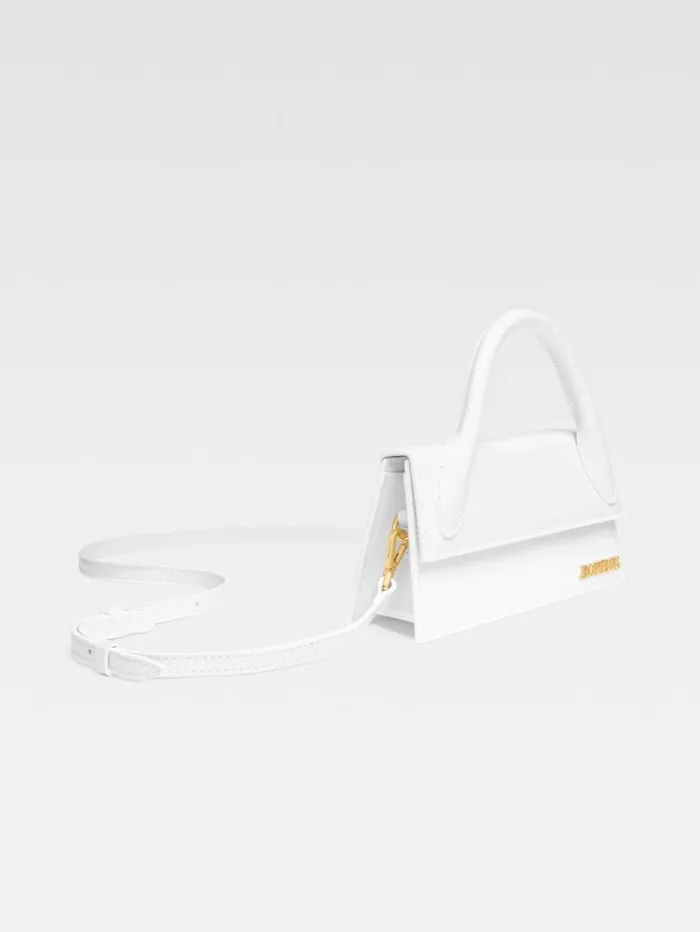 Women Crossbody and Handbags JACQUEMUS The Long Chiquito White Women Crossbody and Handbags JACQUEMUS The Long Chiquito White