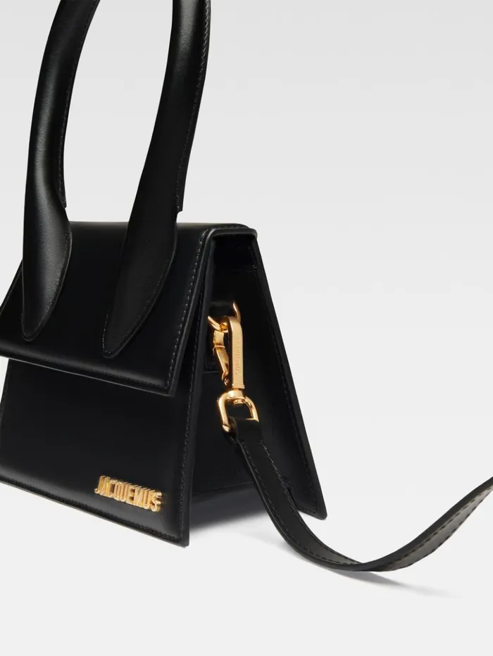Women Crossbody and Handbags JACQUEMUS The Medium Chiquito Black Women Crossbody and Handbags JACQUEMUS The Medium Chiquito Black