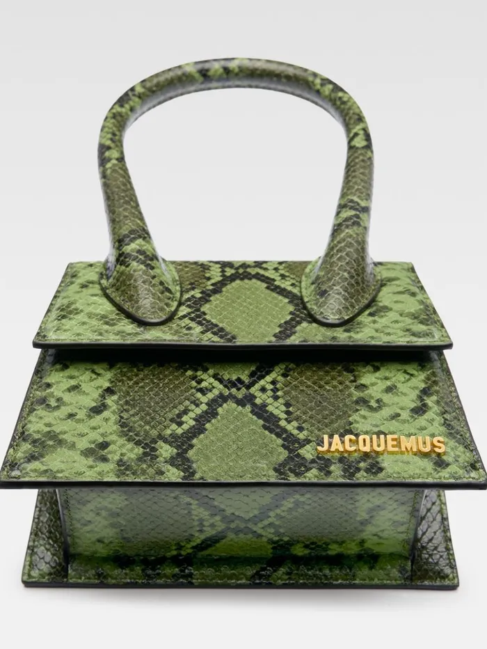 Women Crossbody and Handbags JACQUEMUS The Medium Chiquito Green Women Crossbody and Handbags JACQUEMUS The Medium Chiquito Green
