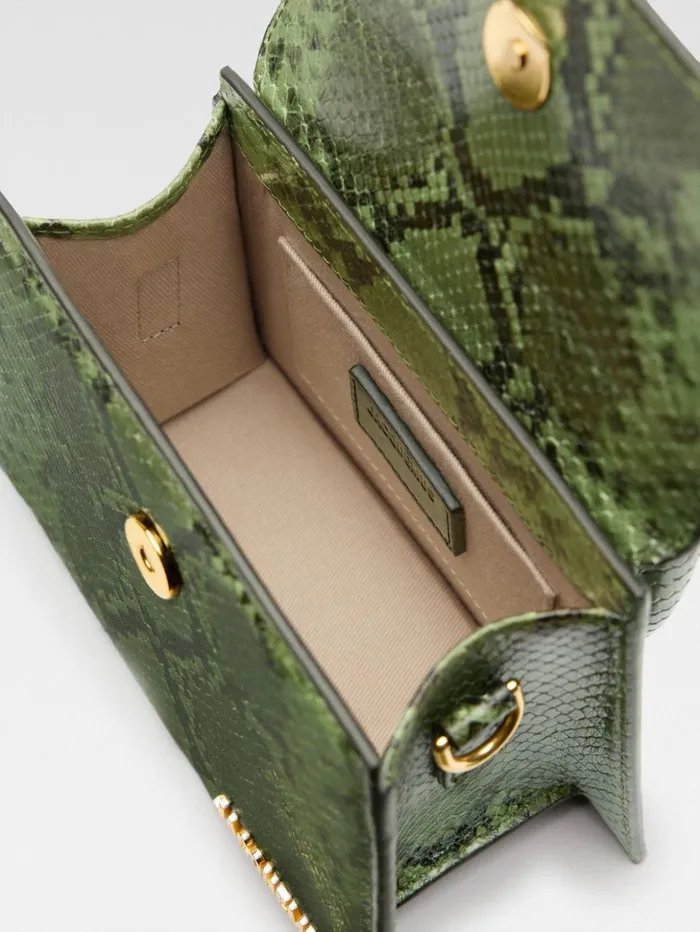 Women Crossbody and Handbags JACQUEMUS The Medium Chiquito Green Women Crossbody and Handbags JACQUEMUS The Medium Chiquito Green