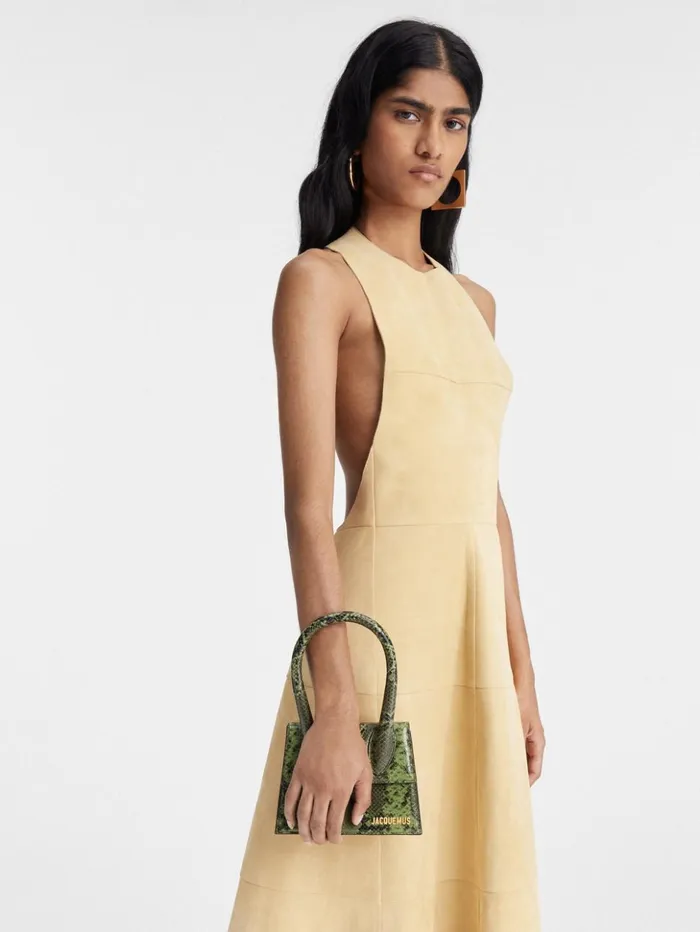 Women Crossbody and Handbags JACQUEMUS The Medium Chiquito Green Women Crossbody and Handbags JACQUEMUS The Medium Chiquito Green