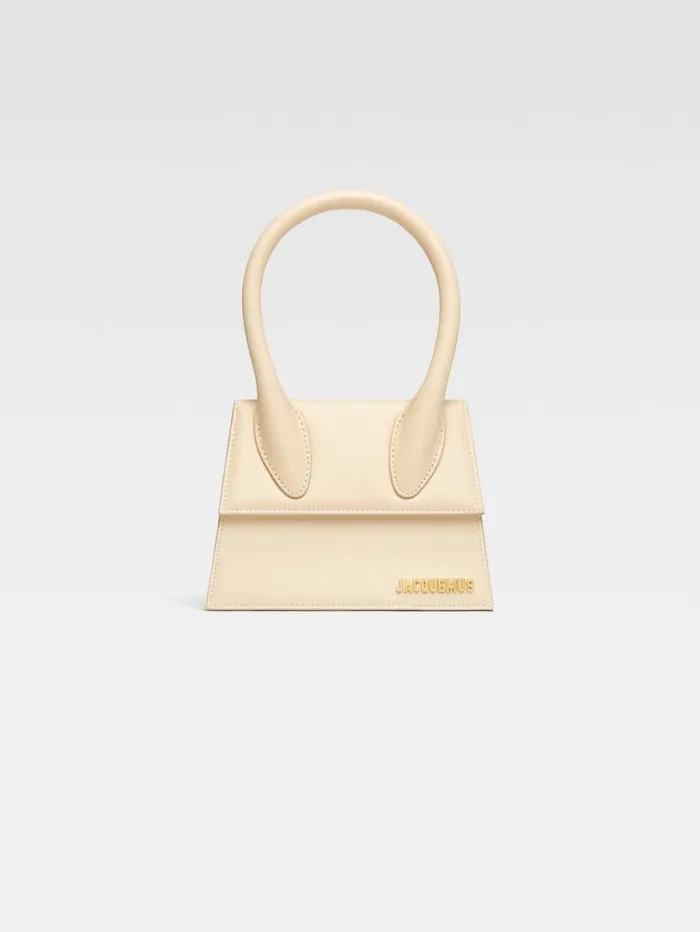 Women Crossbody and Handbags JACQUEMUS The Medium Chiquito Ivory