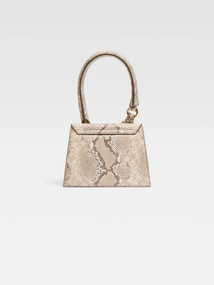 Women Crossbody and Handbags JACQUEMUS The Medium Chiquito With Buckle Beige