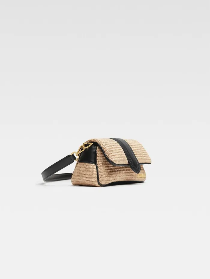 Women Crossbody and Handbags JACQUEMUS The Small Bambimou Ivoryblack Women Crossbody and Handbags JACQUEMUS The Small Bambimou Ivoryblack