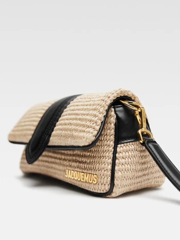 Women Crossbody and Handbags JACQUEMUS The Small Bambimou Ivoryblack Women Crossbody and Handbags JACQUEMUS The Small Bambimou Ivoryblack