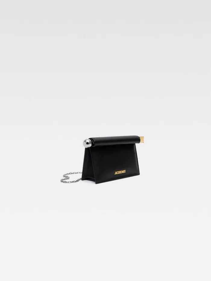 Women Crossbody and Handbags JACQUEMUS The Small Rond Carr Clutch Black