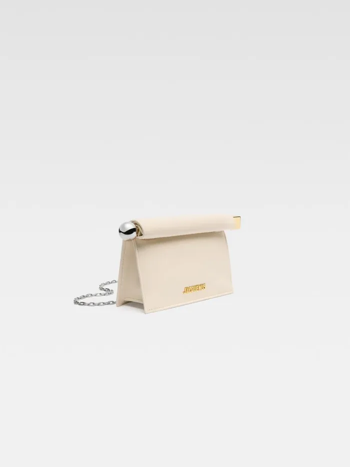 Women Crossbody and Handbags JACQUEMUS The Small Rond Carr Clutch Light Ivory Women Crossbody and Handbags JACQUEMUS The Small Rond Carr Clutch Light Ivory