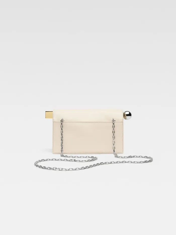 Women Crossbody and Handbags JACQUEMUS The Small Rond Carr Clutch Light Ivory Women Crossbody and Handbags JACQUEMUS The Small Rond Carr Clutch Light Ivory