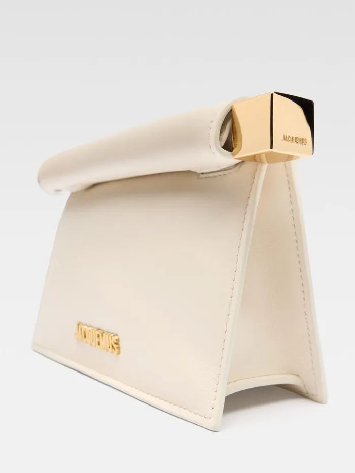 Women Crossbody and Handbags JACQUEMUS The Small Rond Carr Clutch Light Ivory Women Crossbody and Handbags JACQUEMUS The Small Rond Carr Clutch Light Ivory