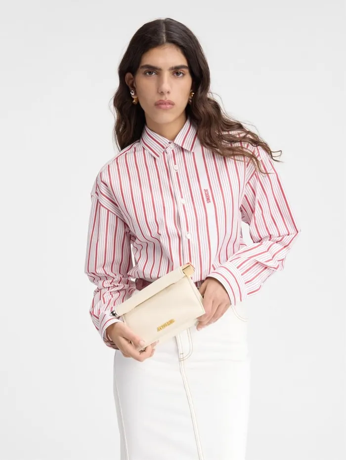 Women Crossbody and Handbags JACQUEMUS The Small Rond Carr Clutch Light Ivory Women Crossbody and Handbags JACQUEMUS The Small Rond Carr Clutch Light Ivory