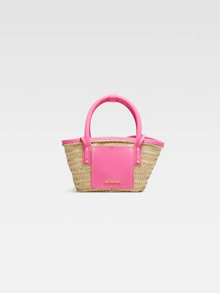 Women Crossbody and Handbags JACQUEMUS The Small Soli Basket Dark Pink