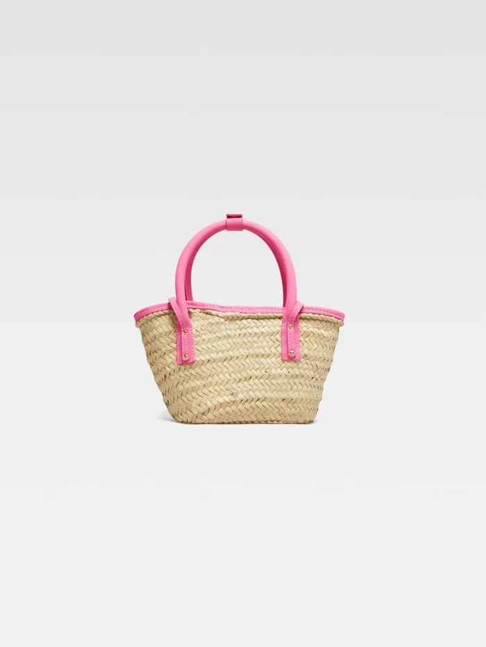 Women Crossbody and Handbags JACQUEMUS The Small Soli Basket Dark Pink