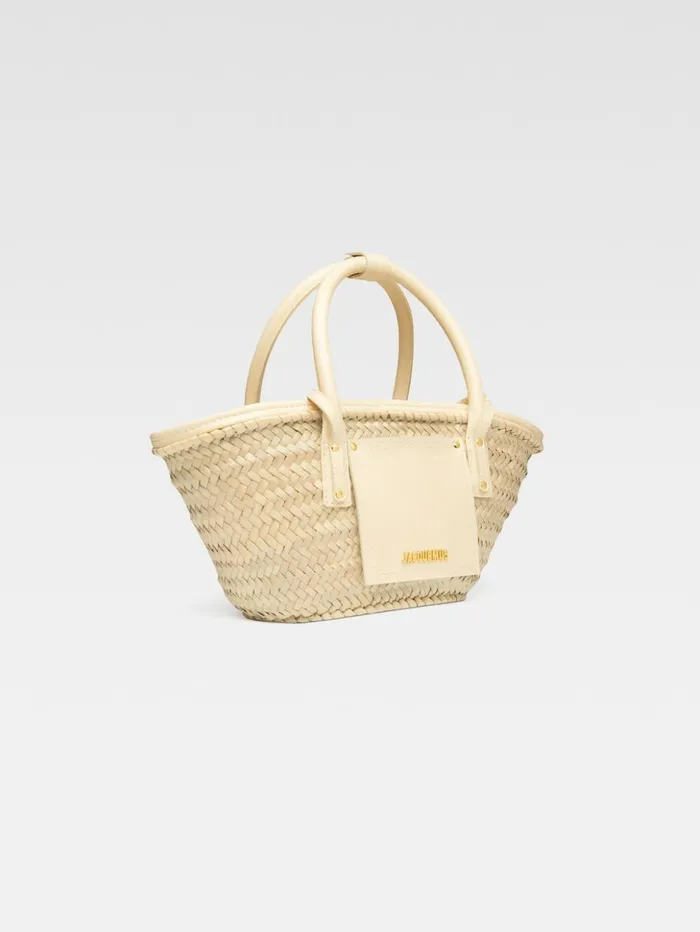 Women Crossbody and Handbags JACQUEMUS The Small Soli Basket Ivory