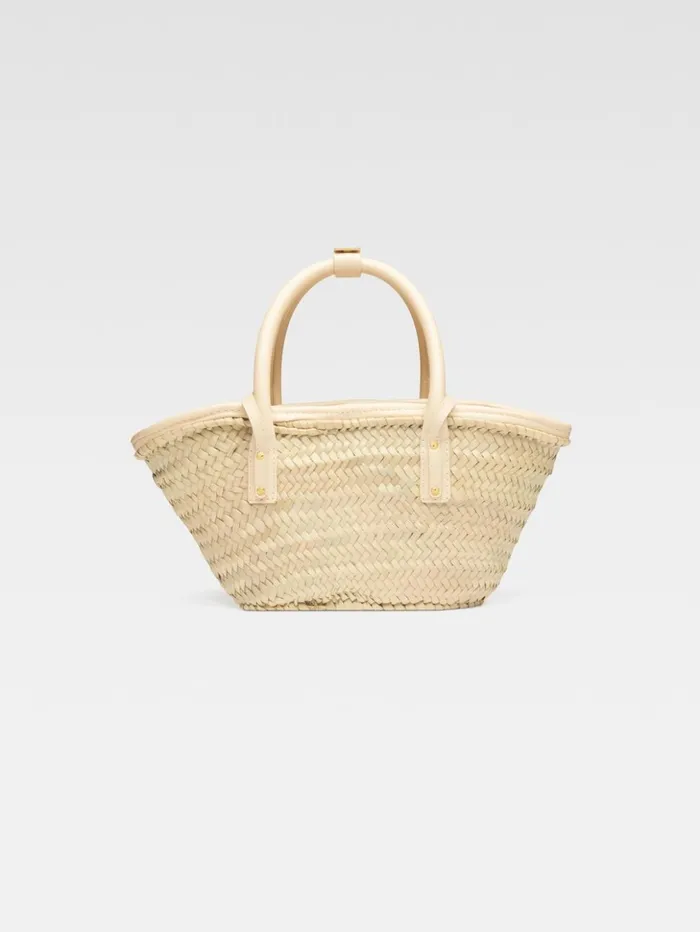 Women Crossbody and Handbags JACQUEMUS The Small Soli Basket Ivory