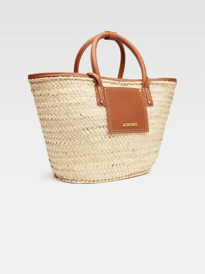 Women Crossbody and Handbags JACQUEMUS The Soli Basket Light Brown Women Crossbody and Handbags JACQUEMUS The Soli Basket Light Brown