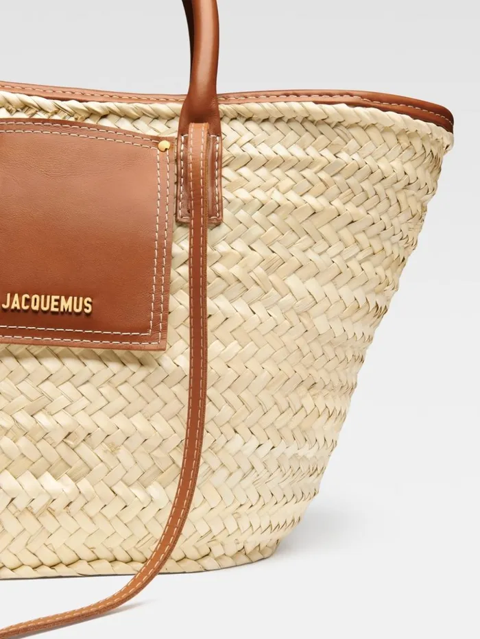 Women Crossbody and Handbags JACQUEMUS The Soli Basket Light Brown Women Crossbody and Handbags JACQUEMUS The Soli Basket Light Brown